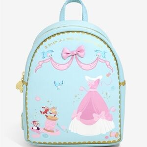 Loungefly Disney Cinderella Sewing Mini Backpack NWT